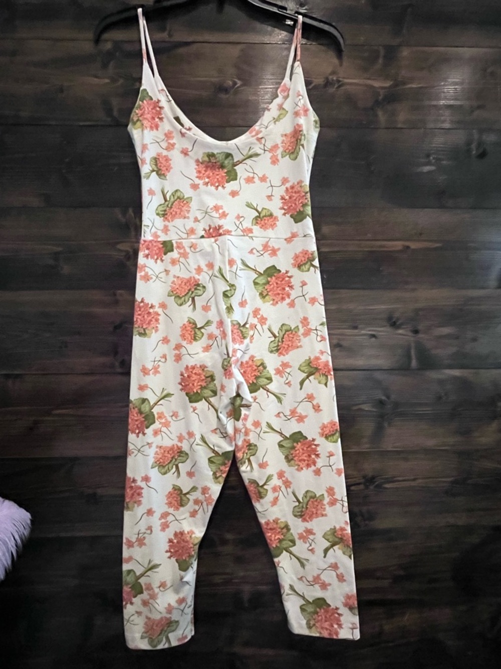 Betsey Johnson Vintage Jumpsuit/Romper Hydrangea Print - Picture 7 of 12
